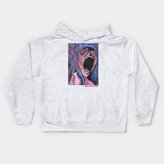 Series of Screams - Hatred Kids Hoodie by Austin Floyd Artwork